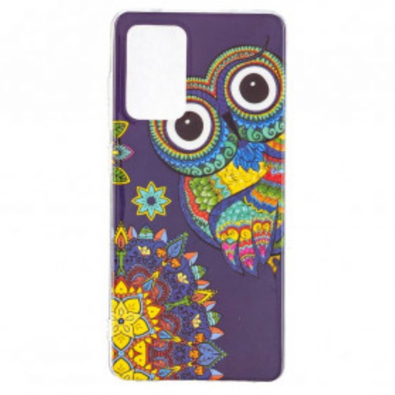 Θήκη Samsung Galaxy A52 4G / A52 5G / A52s 5G Fluorescent Owl Mandala